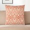 Edge Collections - 22-inch H x 22-inch W x 6.25-inch D - Orange - Textured Decorative Throw Pillow - 1 Piece